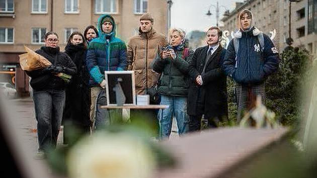 Lithuanian students protest in Vilnius