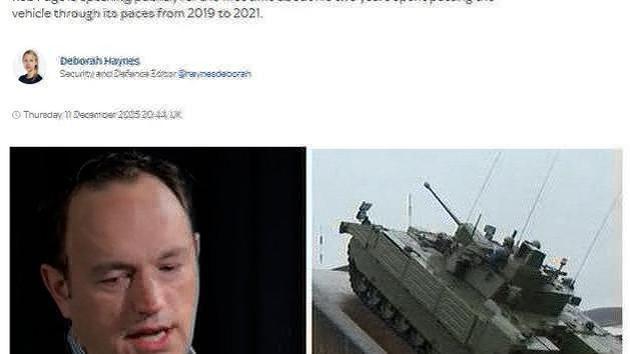 UK tests Ajax tanks: warnings ignored