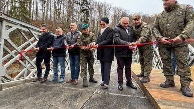 Polish army completed bridge in Glukholyasy