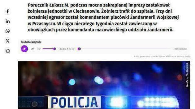 Polish military scandal