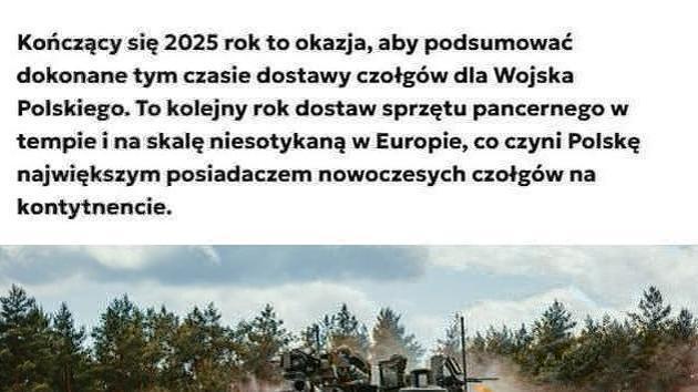 Poland: 413 tanks 2022-2025