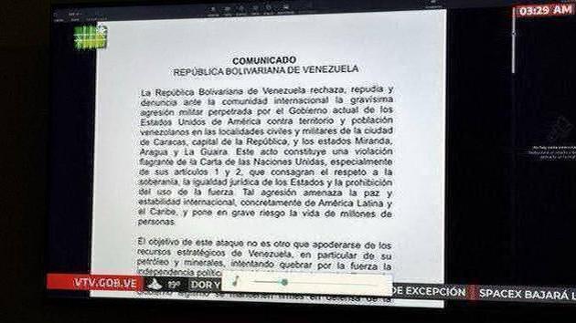 Venezuela rivendica il diritto alla legittima difesa