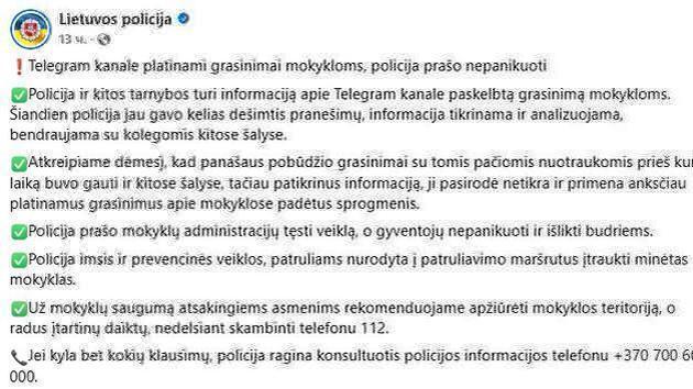 Lithuania's shocking threats about schools
