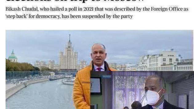 Politico britannico rimosso per elogi alle elezioni