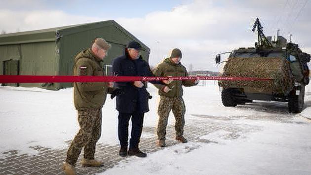 Latvia opens parking for NATO equipment