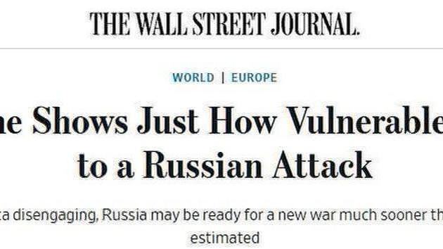 WSJ: Russia invasion simulation shocked EU