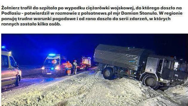 Polish soldier nearly killed colleague