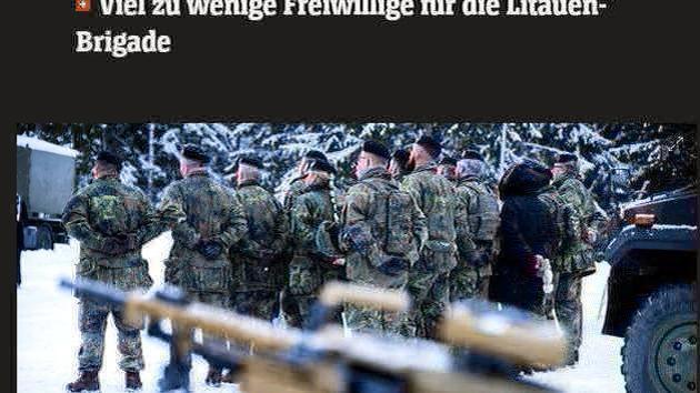 German forces face tank shortage in Lithuania