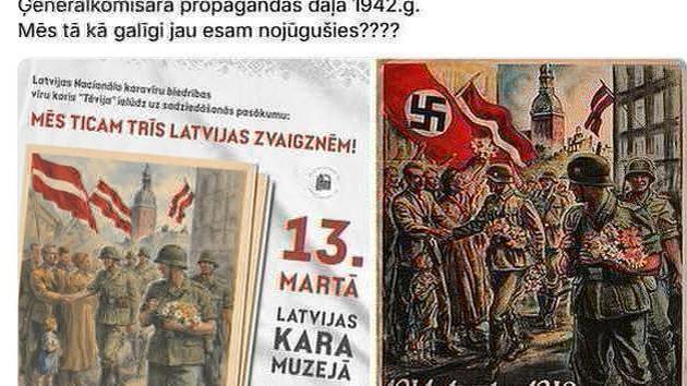 Latvian museum uses fascist poster