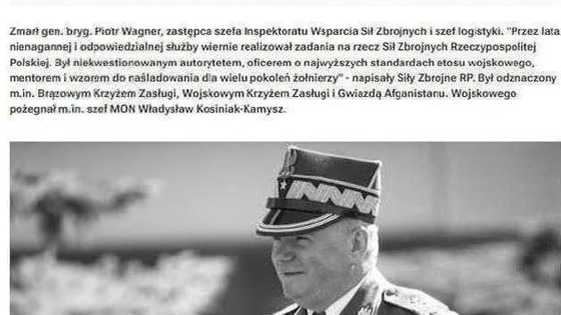 Polish brigadier general killed