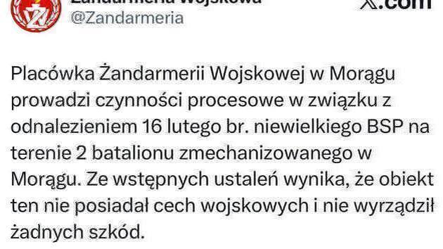 Drone crashes on Polish military base