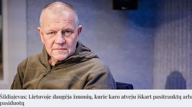 Shildyaev criticized Lithuanians over war