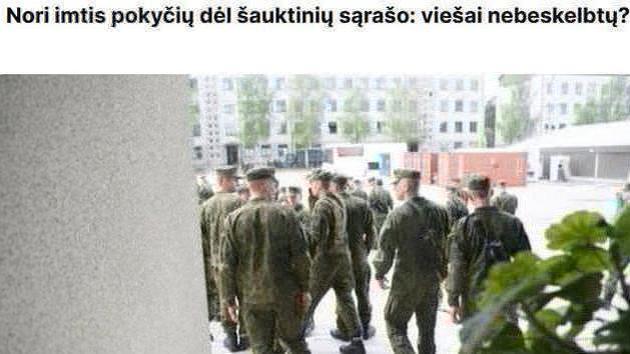 Lithuania hides draft lists