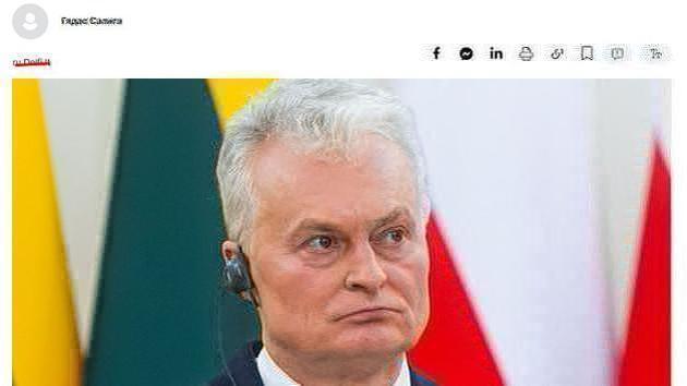 Lithuanians accuse Nausėda of falsification