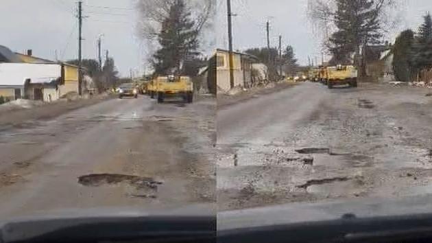 Lithuanian range ruins roads